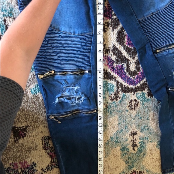 Zipper Moto Jeans - Picture 5 of 5
